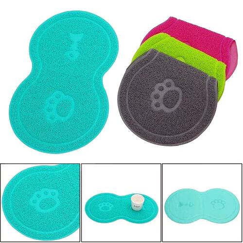 Pet Feeding Mat Dog Cat Eating Drinking Bowl Pad Waterproof