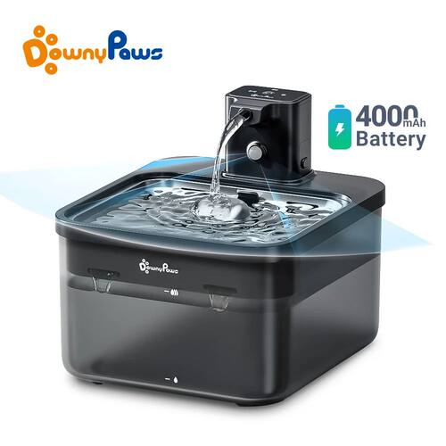 DownyPaws 2.5L Automatic Stainless Steel Cat Water Fountain