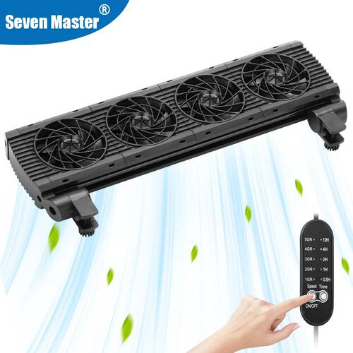 Fish Tank Fan Adjustable 8 Variable Speed Aquarium Cooling F