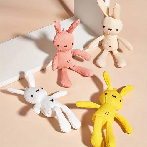 A random color Easter cartoon rabbit pet plush toy with dogs