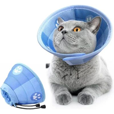Cat Cone Collar Soft Cute Cats Recovery Collar Protective Pe