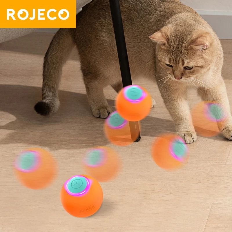Smart Pet Toys Cat Bouncing Ball Automatic Rolling Ball Inte