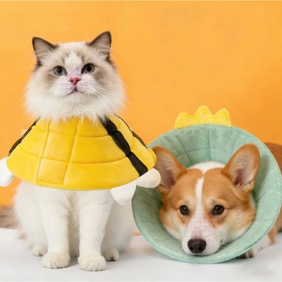 Bee Pet Elizabethan Collar Cat Postoperative Collar for Smal