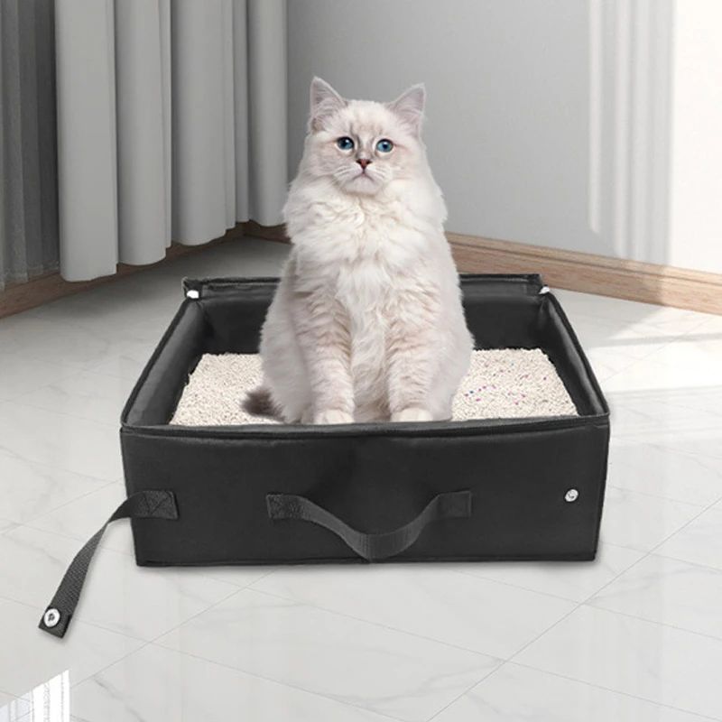 Portable Folding Travel Pet Litter Box Dog Toilet Tray Foldi