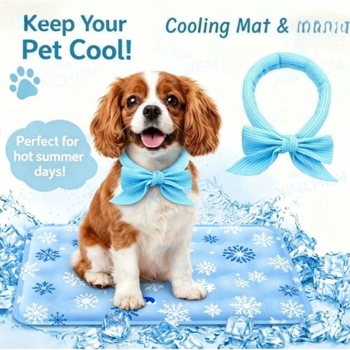 Pet Cooling Mat, Dry Ice Water Injection Cool Pad, Waterproo