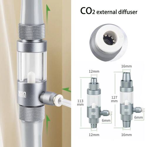 Aquarium CO2 Diffuser Observable Quick Insertion Anti Reflux