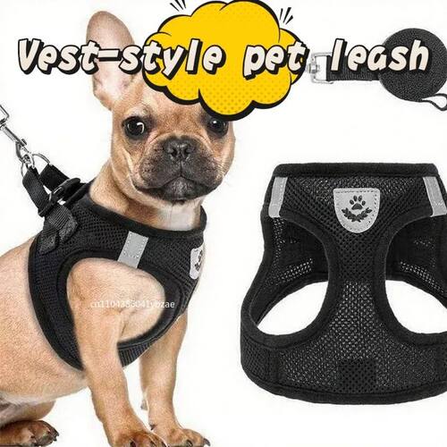 Cat Harness Vest Walking Lead Leash for Puppy Dogs Collar Po