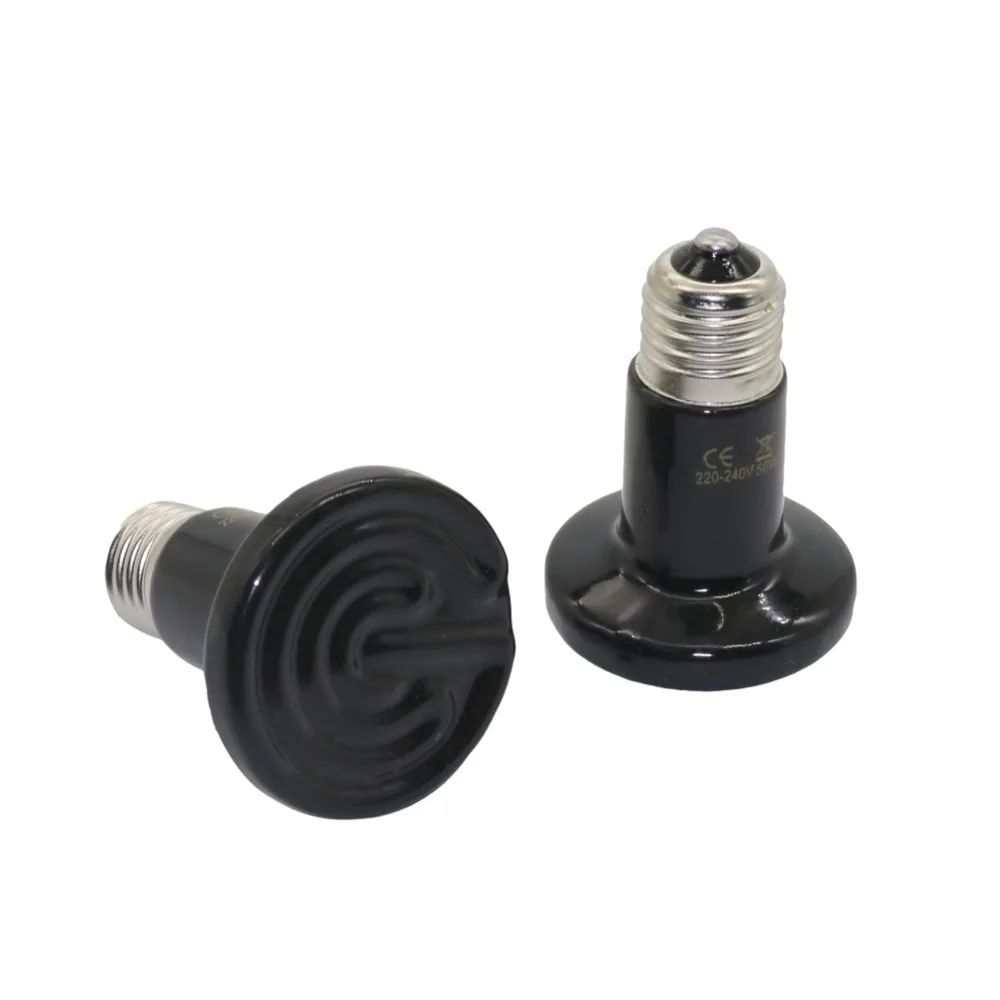 1 Pcs Reptile Pet No Light Far Infrared Ceramic Heating Lamp