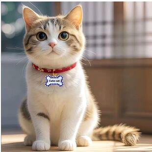 Customizable Engraved Pets ID Tag for Dog Cat Bronze Namepla