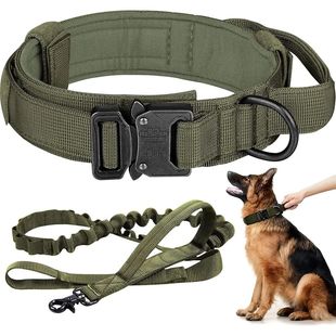 Set Tactical Leash Medi Pet Collar Dog Durable