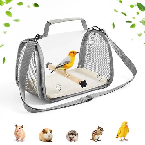 Portable Bird Travel Bag With Stand & Removable straps Breat