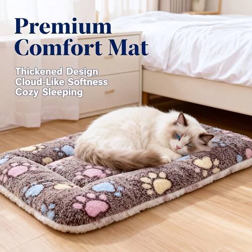 Thick Soft Flannel Pet Blanket Warm Fleece Sleeping Pad Comf
