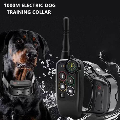 1000m Electric Dog Training Collar Remote Control Waterproof