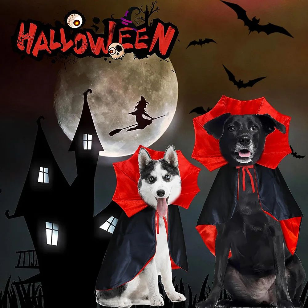 Dogs Halloween Costume Pet Vampire Cloak Creative Cloak Unco