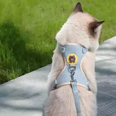 Bear-Patterned Cat Leash, Anti-Escape Rope Specifically for