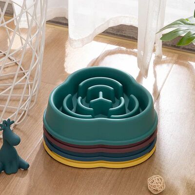 1PC Pet Slow Food Bowl Anti Choking Dog Bowl Dog Bowl Anti O