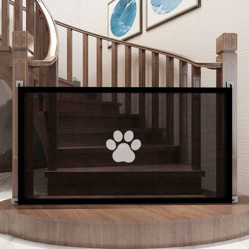 Pet Barrier Fences Portable Folding Breathable Mesh Cat and
