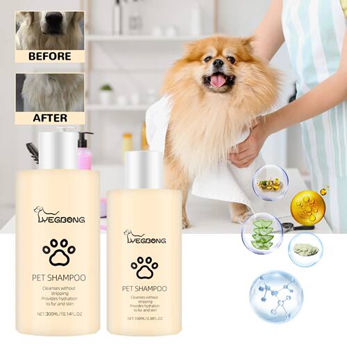 Pet Wash Shampoo Dogs Hair Soften Dirts Mites Removal Flea K