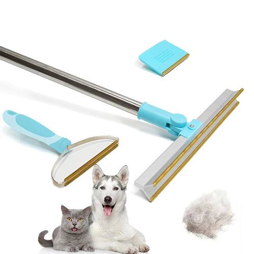 Pet Hair Remover Set Fluff Removal Tool Metals Telescopic Ha