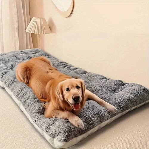 Large Plush Dog Bed Sofa Thickened Super Soft Polyester Pet