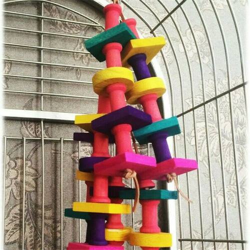 1pcs Parrot Chewing Toy Bird Parrot Blocks Knots Tearing Toy