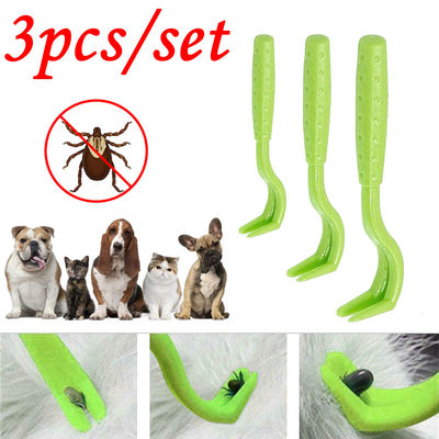 Flea Remover Hook Tick Removal Tweezer Ticks Pull Pet Cat Do