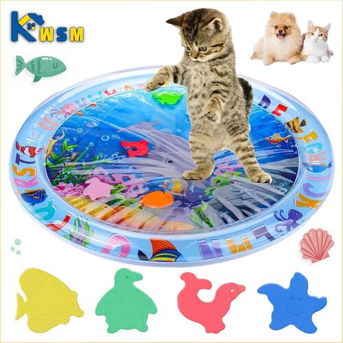 Pet Water Sensory Play Mat for Cats and Dogs Thickened Cooli