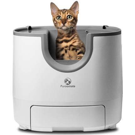 Self-Cleaning Cat Litter Box Open-Top Design with Advanced S