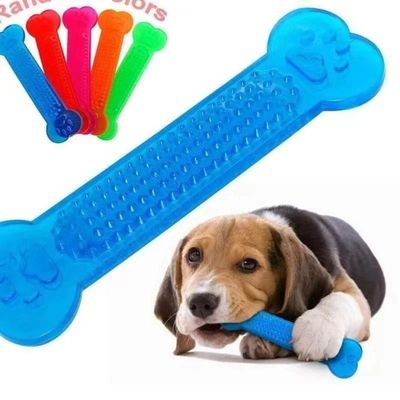 Pet Dog Chew Toys Rubber Bone Toy Aggressive Chewers Dog Too