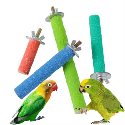 Pet Claw Grinding Stick Bird Cage Perch Stand Stick Parrot S