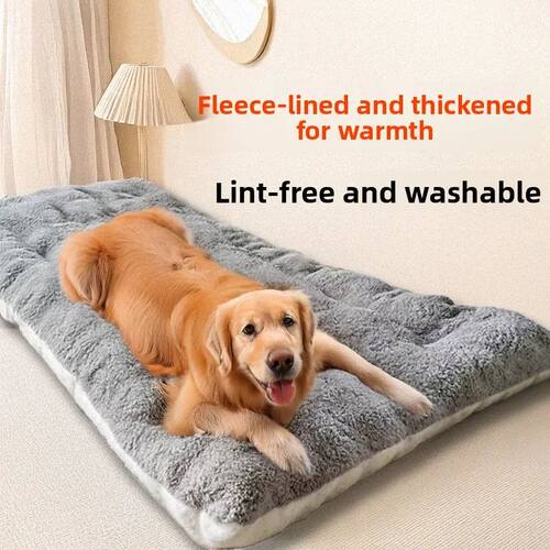 Large Plush Dog Bed Sofa Thickened Super Soft Polyester Pet