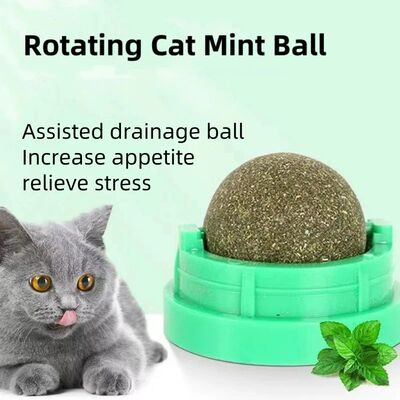 New Cat Mint Toy Rotating Cat Mint Ball Baby Cat Snacks Cat