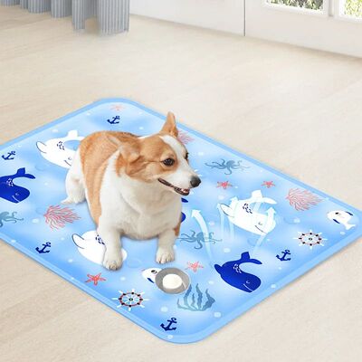 Dog Cooling Mat Summer Pet Cold Bed Extra Large For Small Bi