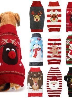 Christmas Warm Clothes for Dogs Small Medium Large Dog Winte