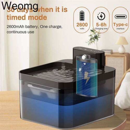 2.2L 5V Wireless Charging Cat Fountain Operated Automatic Pe