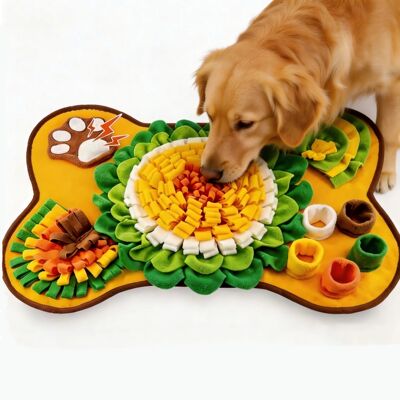 Pet Dog Snuffle Mat, Interactive Sniff Mat Feeding Mat for D
