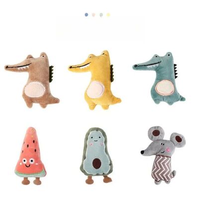 Cartoon Avocado Watermelon Shaped Cute Anti Bite Plush Toy P