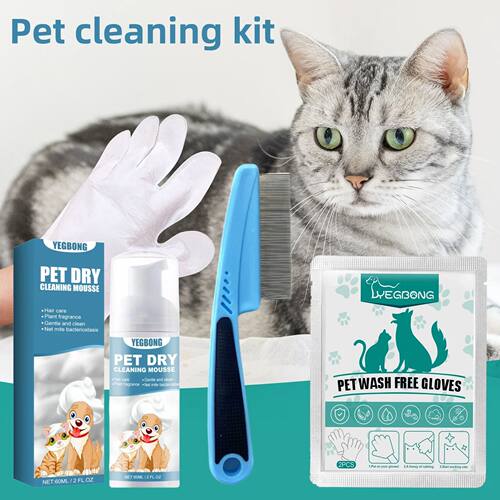 Yegbong Pet Dry Shampoo No Re Waterless Wash for Cats Dogs O