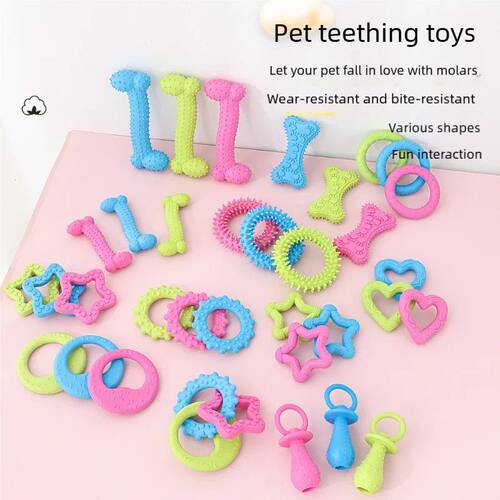 Pet Toys for Small Dogs Rubber Resistance To Bite Dog Toy Te