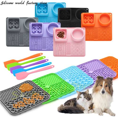 SW Pet Licking Pad Dog Cat Lick Silicone Mat Pet Slow Food P