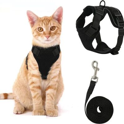 Easy Control Escape Proof Cat Harness and Leash - Soft Vest