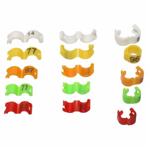 100Pcs Inner 2.7mm 3mm 4mm 4.5mm 5mm Bird foot ring Dove Pig