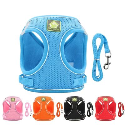 Reflective Pet Harness And Leash Set For Dog & Cat, No Pull