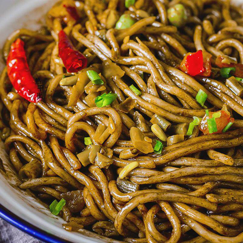 新货面厨娘黑芝麻酱武汉热干面3包带调料湖北过早碱水面干拌面碱