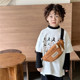 韩系男童斜挎包运动帅气腰包潮宝宝小童胸包 儿童包包轻便时尚
