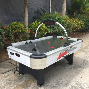冰球不锈钢桌面冰球机投币型气悬球台 稳乐桌上冰球桌成人标准桌式
