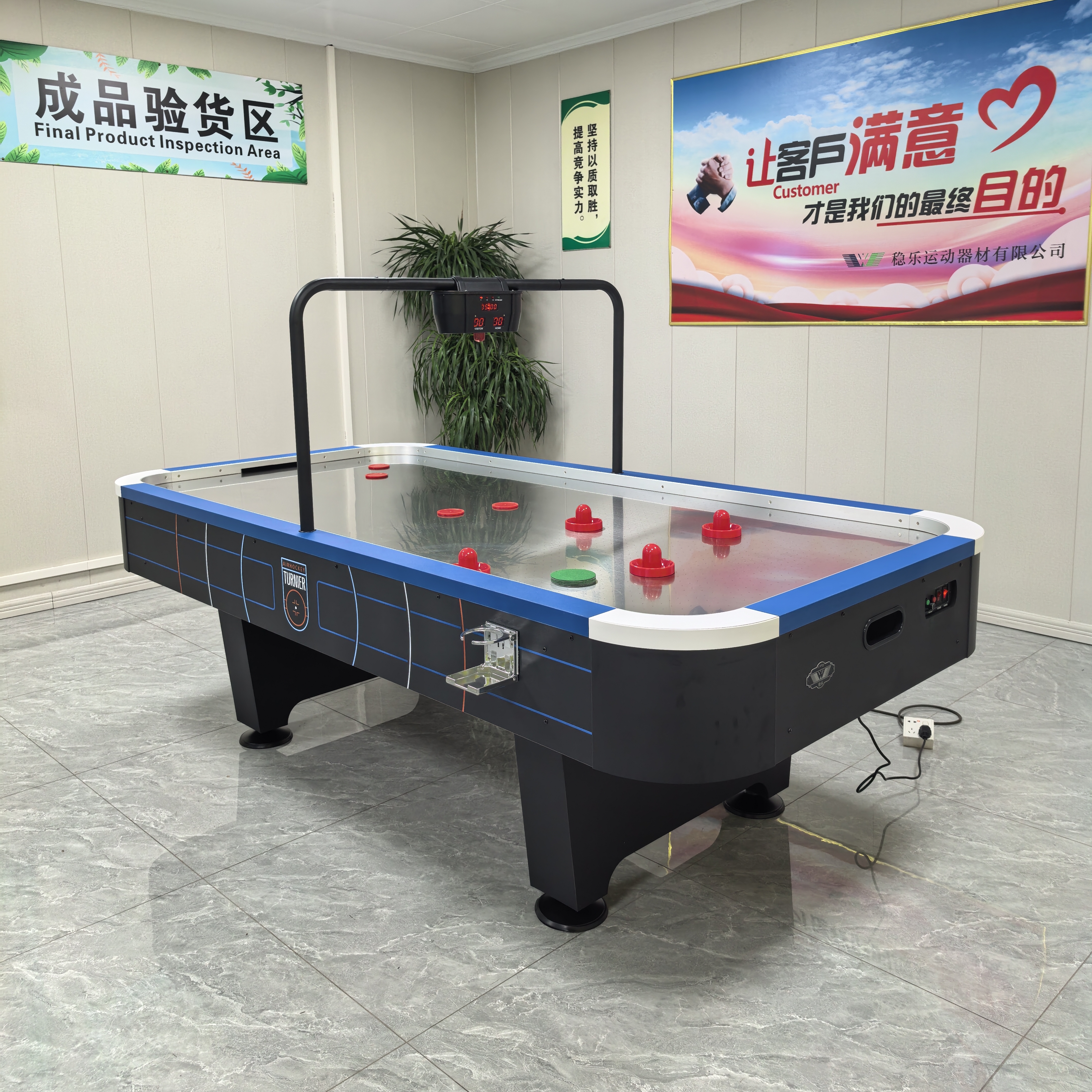 标准冰球桌游戏室内豪华不锈钢面