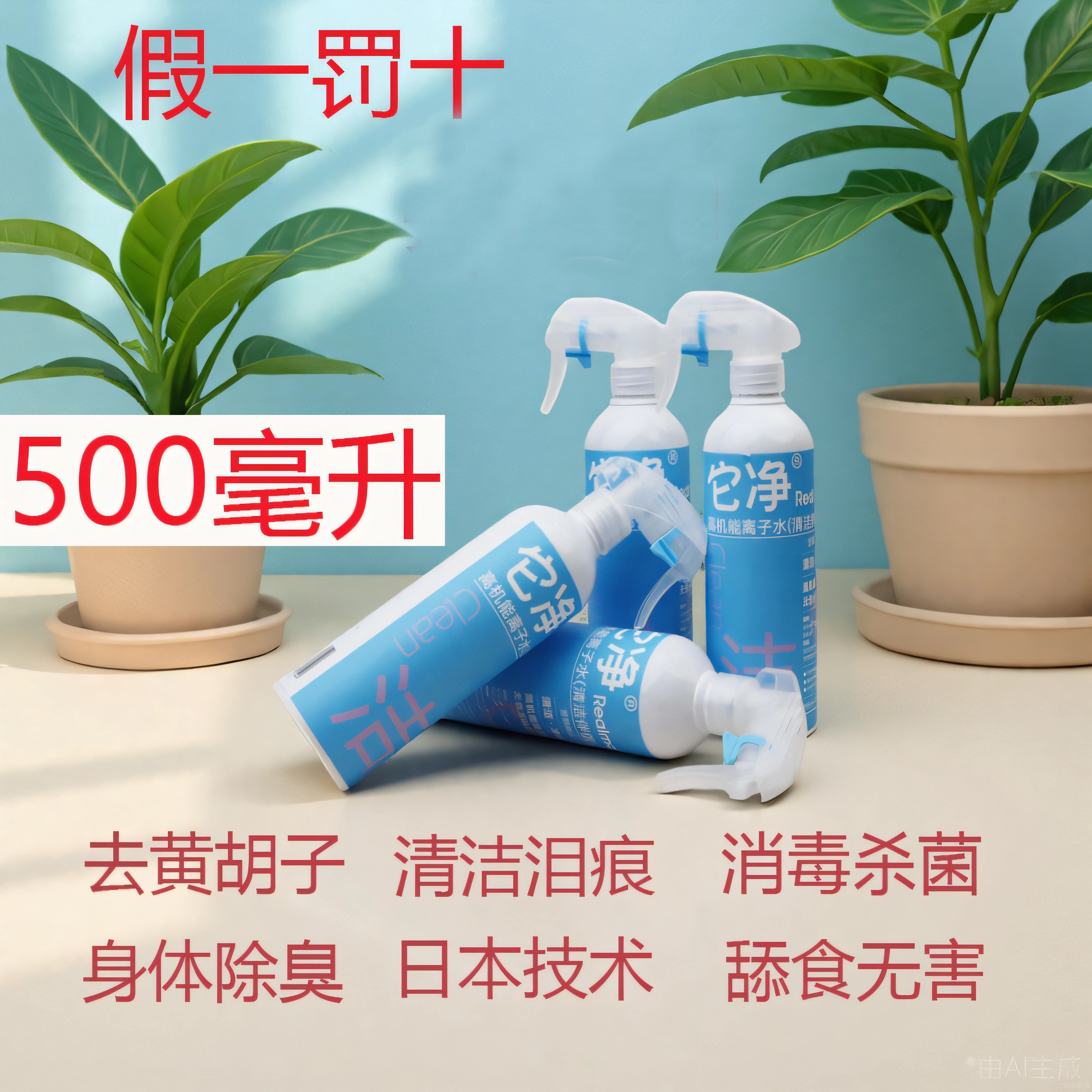 它净离子水去污去味除臭免洗清洁