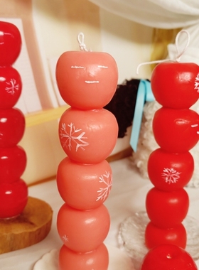 糖葫芦艺术蜡烛【冰糖福禄】憨憨表情文创手作可爱生日新年礼物