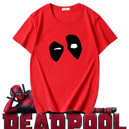 夏季漫画漫威周边死侍T恤男deadpool联名游戏衣服话痨嘴贫半截袖t